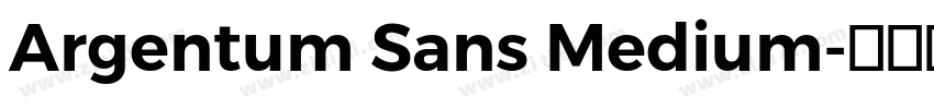 Argentum Sans Medium字体转换